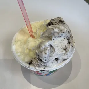 Pineapple and cookies/cream