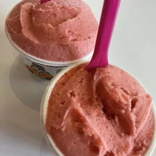 Strawberry gelato. You can really taste the fresh strawberries!