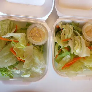 Salad that comes with bento