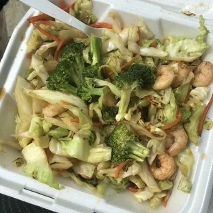 Vegetable Stir Fry with Shrimp