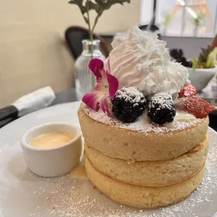 Tres leches pancakes