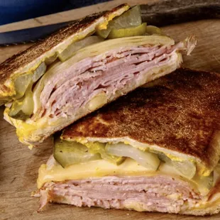 a cut in half sandwich