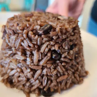 rice and beans on a plate