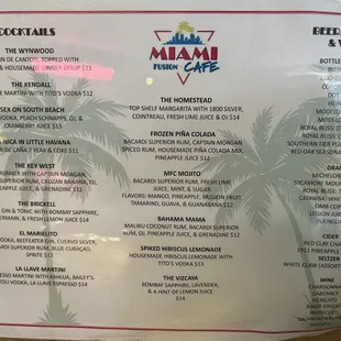 Menu (side 2)