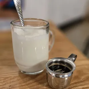 Café con leche Cuban coffee