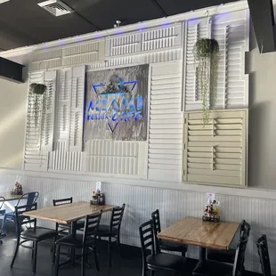 the interior of the restaurant