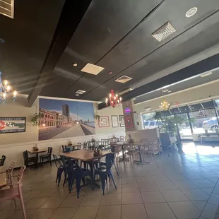 the interior of the restaurant