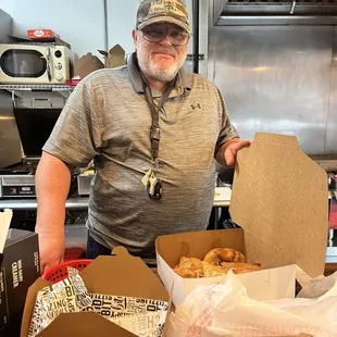 He has Letchon on Saturdays.