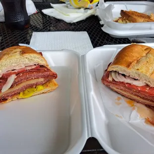 Hot Italian sandwich