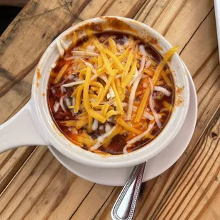 Bowl of Streakhouse Chili - perfect for a chilly day