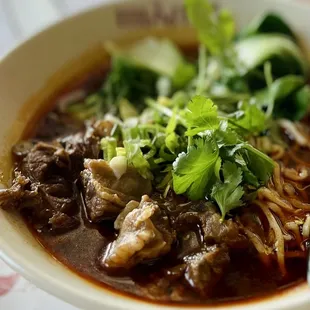 Spicy beef noodle soup