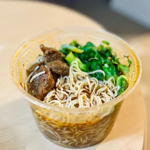 Spicy beef noodle soup