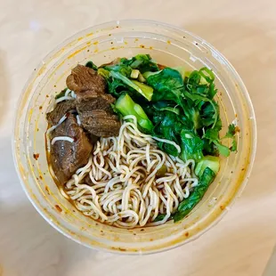 Spicy beef noodle soup