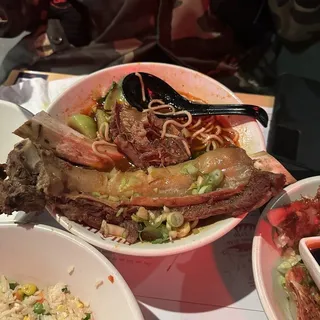 (Med Spicy) Spicy Beef Rib Soup Noodles