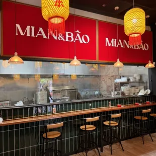 Bar seating area