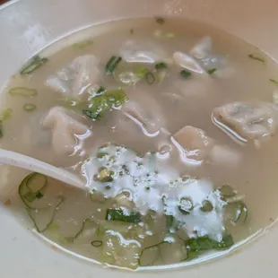 Mustard Green Wontons