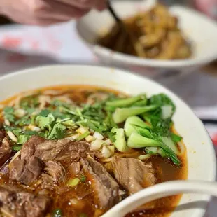 Spicy beef soup