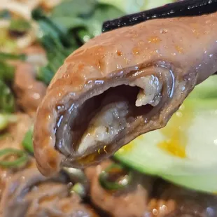 Spicy Intestine noodle soup