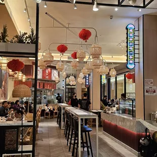 Inside! A bit tight when busy but fast service