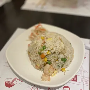 Shrimp fried rice with extra shrimp