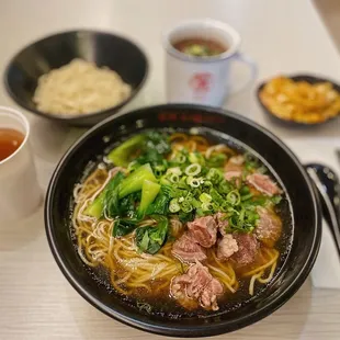 clear beef noodle soup  @clickhereforfood