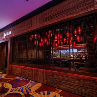 the interior of a chinese restaurant