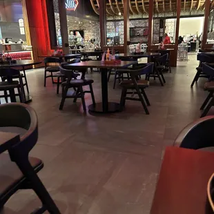 Dining area.  Where is everyone?