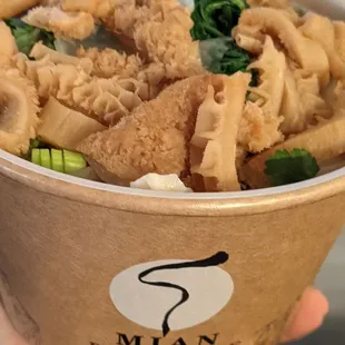 My favorite! Beef Tripe Soup with hand pulled noodles!