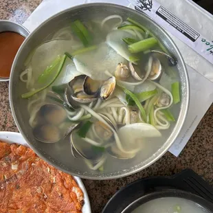 Kimchee Clam Noodles