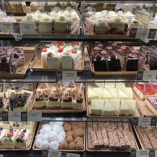 a variety of desserts