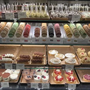 a variety of desserts