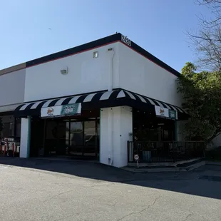 Outside of the restaurant