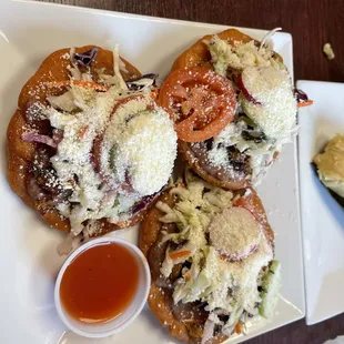 a plate of food on a table