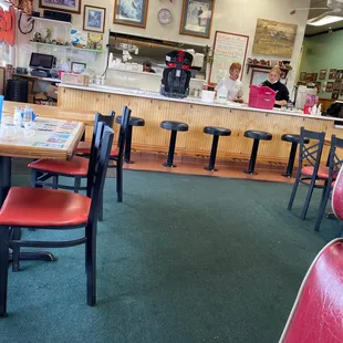 the interior of a restaurant