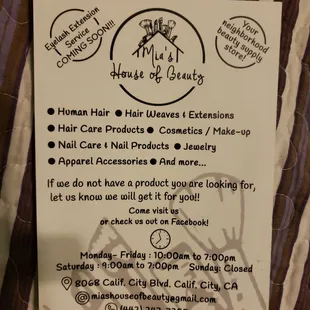 Mia's House of Beauty