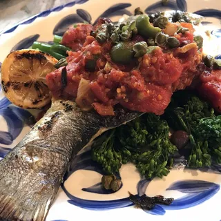 CHARGRILLED BRANZINO GF