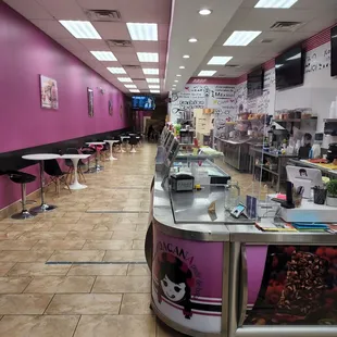 the inside of the restaurant