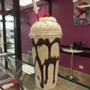 Ferrero Rocher Milk Shake all of our Ice Creams can be turn into a Milk Shake.