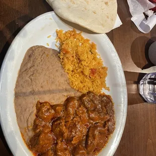 Carne Guisada Plate