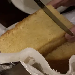That homemade garlic bread. So good!