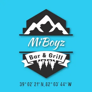 the logo for miboyz bar and grill