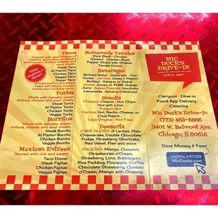 Menu . Mic Duck&apos;s Drive In. 3401 W Belmont Ave, Chicago, IL ( CTA Belmont/Kimball Blue Line Station) Open Late.Chicago Fest Food. Cool