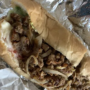 Philly cheesesteaks
