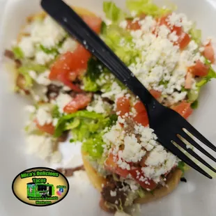 a fork and a salad