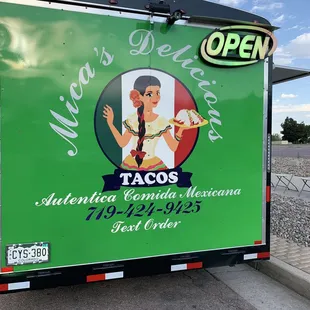 Can text in your order!