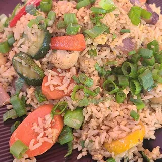 Chaufa de Vegetales dinner size