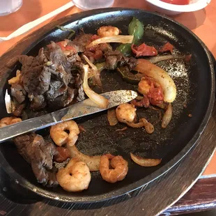 steak and shrimp