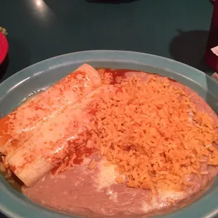 Beef enchiladas