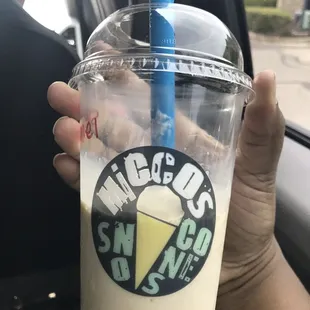 Salted caramel pretzel shake