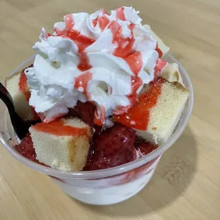 Strawberry Shortcake Ice Cream Cup